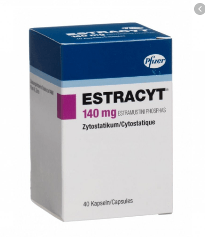 Эстрацит (Эстрамустин) 140 мг (капсулы), 300 мг (пор. лиоф. д/я приг. р-ра д/я ин.)